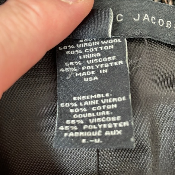 Marc Jacobs MEN'S WINTER WOOL and COTTON pea coat Size Small - Picture 6 of 8